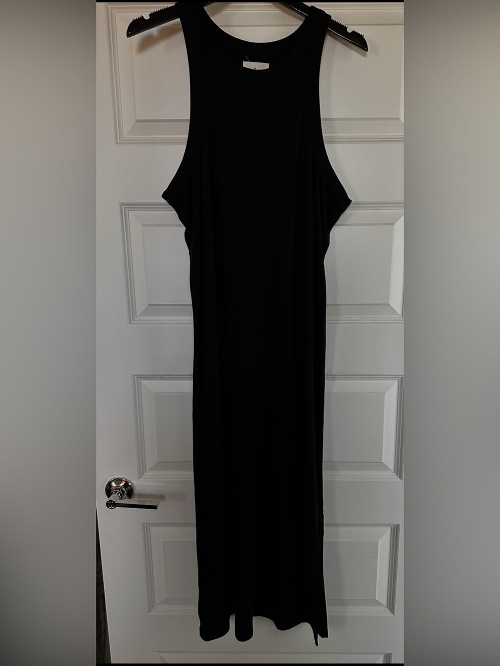 LOFT Black Sleeveless Maxi Dress
